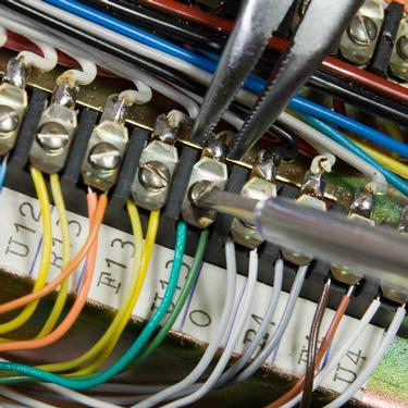 an electrical engineer rewiring home electrics in Cambridgeshire